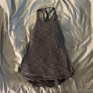 Lululemon Open Back Tank Top with Built In Free to Bra